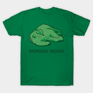 Monday mood of a green elephant T-Shirt